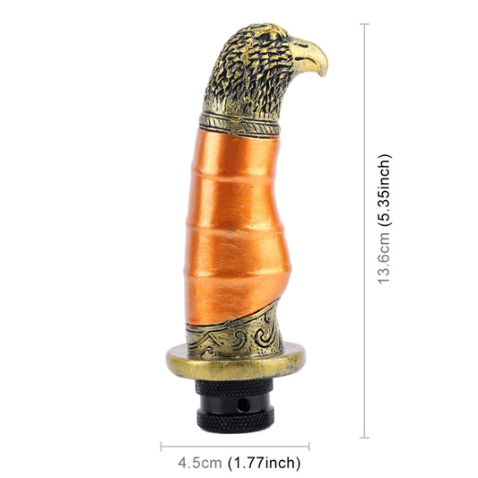 Universal Car Eagle Shape Metal Gear Shift Knob Modified Car Auto Transmission Shift Lever Knob(Gold) by buy2fix