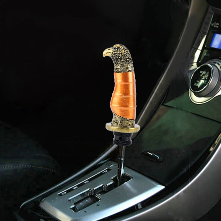 Universal Car Eagle Shape Metal Gear Shift Knob Modified Car Auto Transmission Shift Lever Knob(Gold) by buy2fix