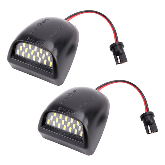 2 PCS DC 12V 3W 150LM 6000K LED License Plate Light 18LEDs SMD-4014 Bulbs Lamps for Chevrolet by buy2fix