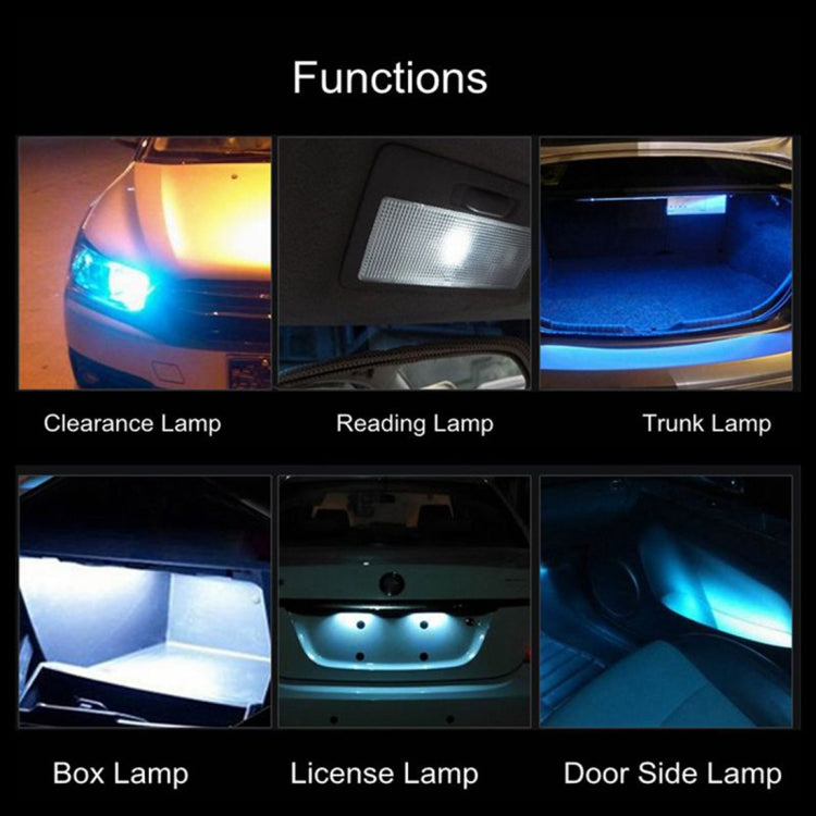 2 PCS 31mm DC12V / 1W / 6000K / 65LM 21LEDs SMD-3014 Car License Plate Light / Dome Light, with Decoder by buy2fix