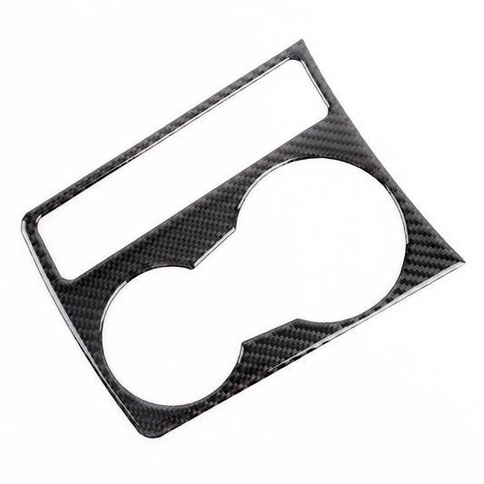 Car Carbon Fiber Water Cup Holder Decorative Sticker for Audi A4L / A5 / Q5 2009-2016 by buy2fix