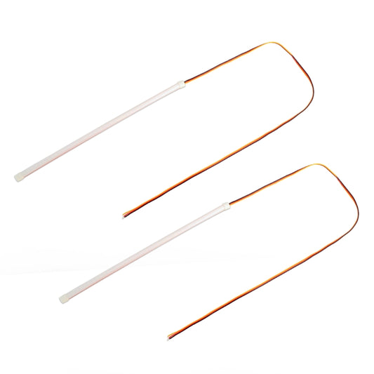 2 PCS 30cm DC12V 3.2W Ultra-thin Car Auto Double Colors Turn Lights / Running Lights (Turn Lights: Yellow Light; Running Lights: White Light) by buy2fix