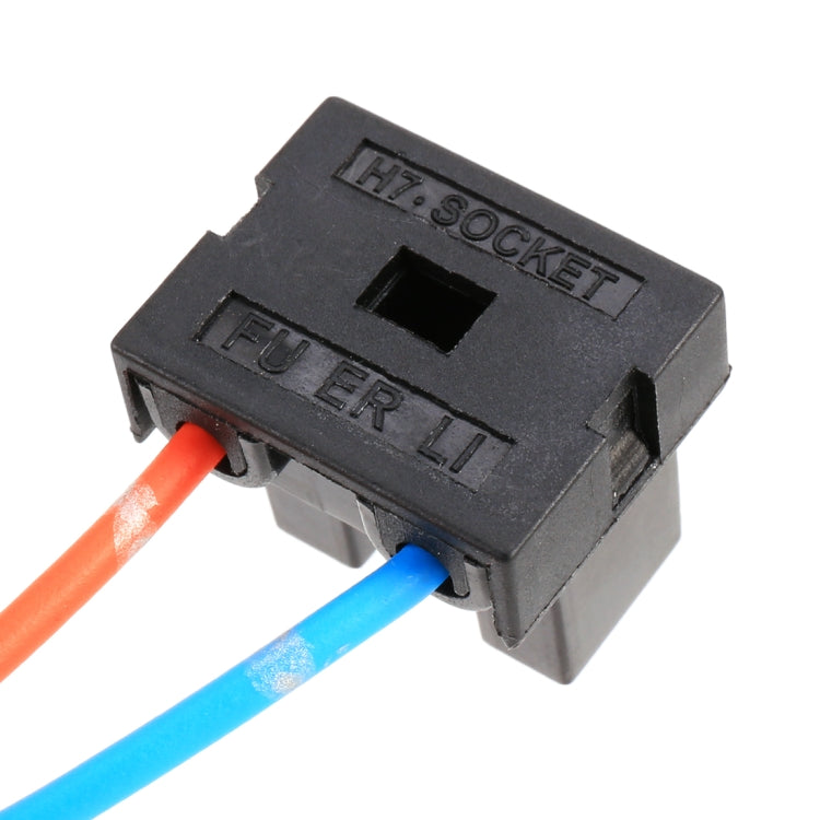 2 PCS Car H7 Elbow Bulb Holder Base Female Socket with Wire by buy2fix