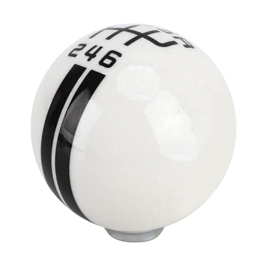 Universal Vehicle Ball Shape Modified Resin Shifter Manual 6-Speed Right-R Gear Shift Knob(Black) by buy2fix