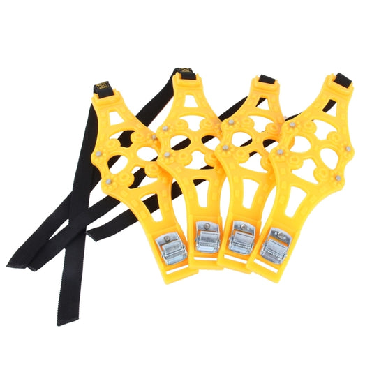 8PCS Car Snow Tire Anti-skid Chains For Family Car(Yellow) by buy2fix