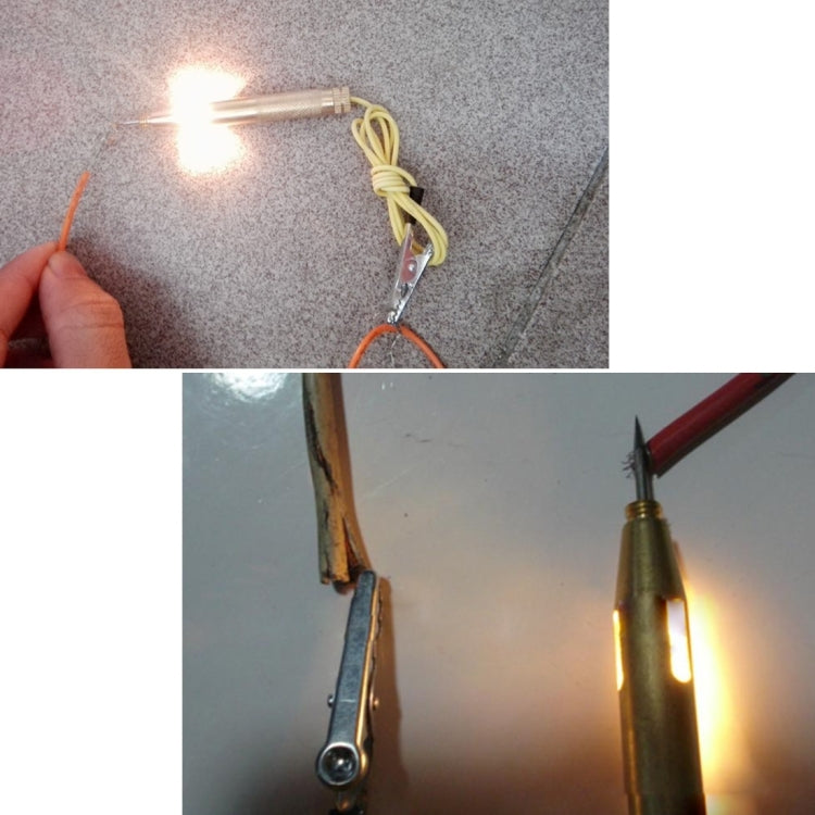 CNJB-85016 Pure Copper Circuit Tester and Electrical Voltage Detector Pen Set With Crocodile Clip 6-24V, Wire Length: 60cm by buy2fix
