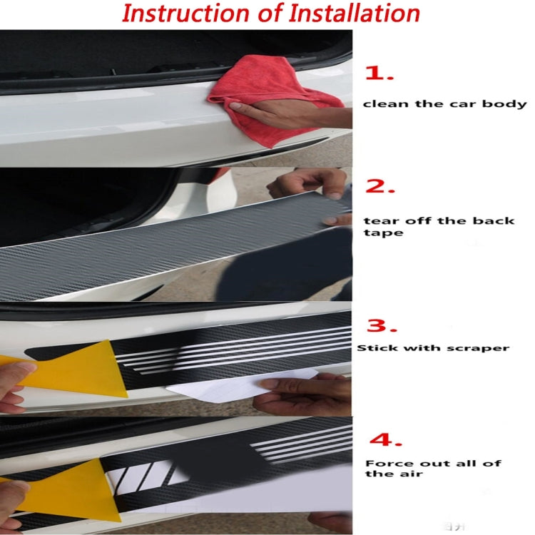 1.52m × 0.5m 4D Deep Blue Gloss Carbon Fiber Vinyl Wrap Car Sticker Decal Bubble Free Air Release(White) by buy2fix