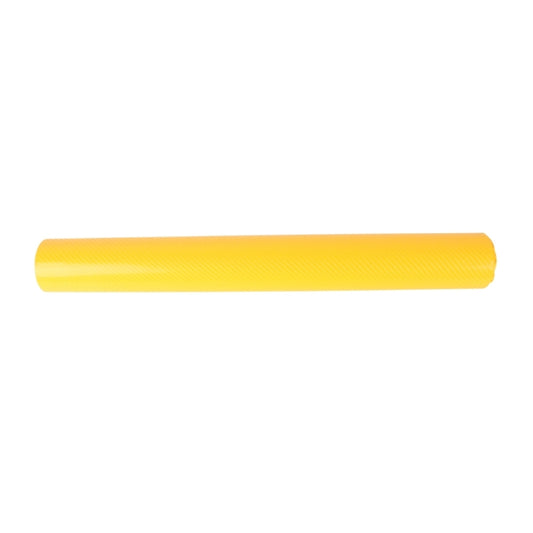 1.52m × 0.5m 4D Deep Blue Gloss Carbon Fiber Vinyl Wrap Car Sticker Decal Bubble Free Air Release(Yellow) by buy2fix