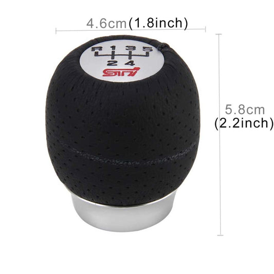 Universal 5 Speed Aluminum Manual Car Gear Shift Knob Shifter Lever Cover by buy2fix