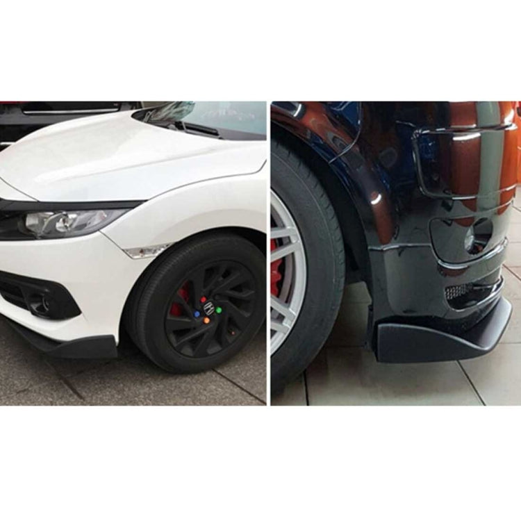 2 PCS Universal Fit Car Front Bumper Spoiler Lip Splitter Diffuser SUV ABS Front Shovel, Length: 62cm by buy2fix