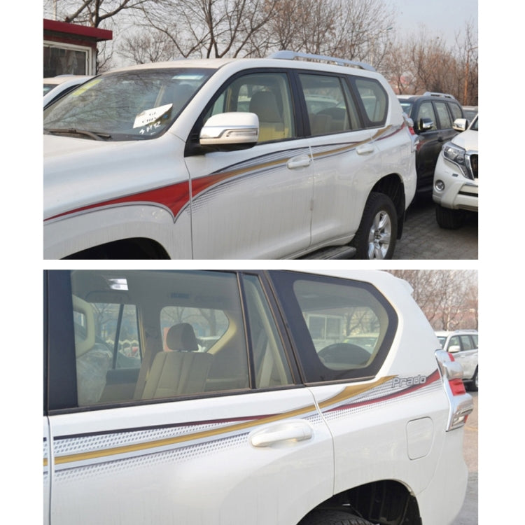4 PCS SUV Body Decorative Strip Brand Car Streamline Shining Sticker for Toyota Prado 2015 Version by buy2fix