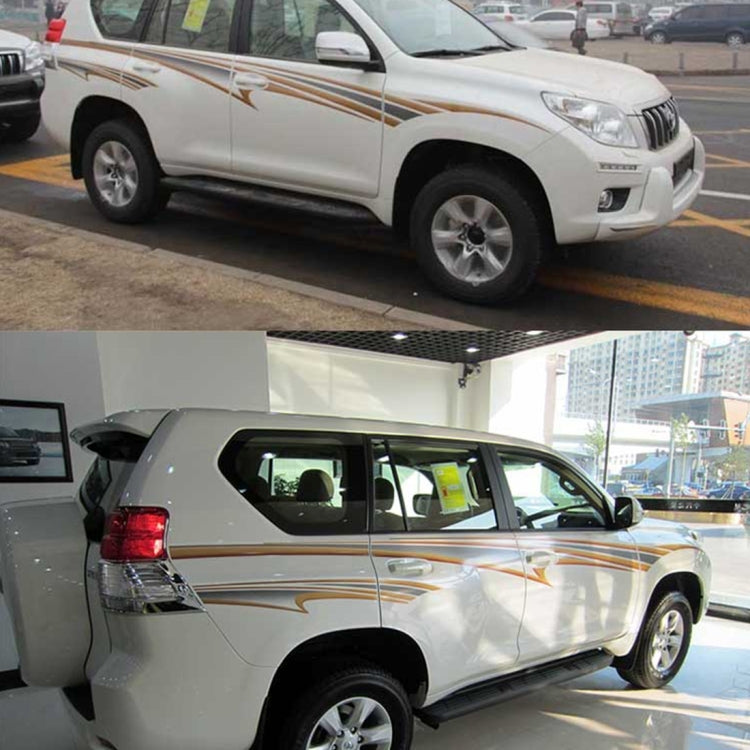 4 PCS SUV Body Decorative Strip Brand Car Streamline Shining Sticker for Toyota Prado 2016 Version by buy2fix