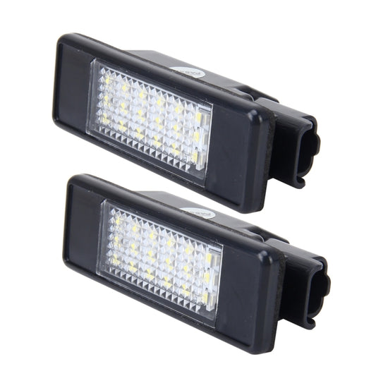 2 PCS License Plate Light with 24 SMD-3528 Lamps for Peugeot Citroen (White Light) by buy2fix