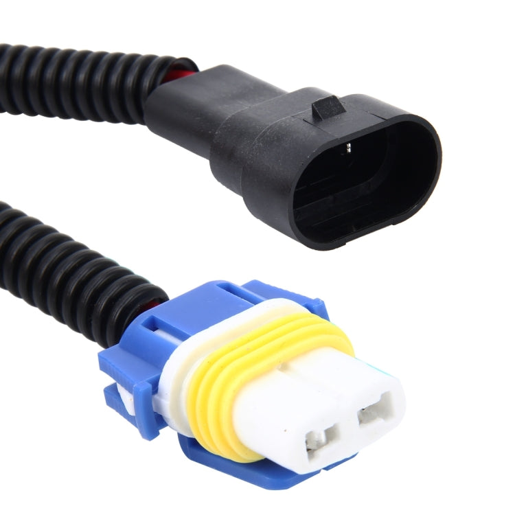 2 PCS 9006 Car HID Xenon Headlight Male to Female Conversion Cable with Ceramic Adapter Socket by buy2fix