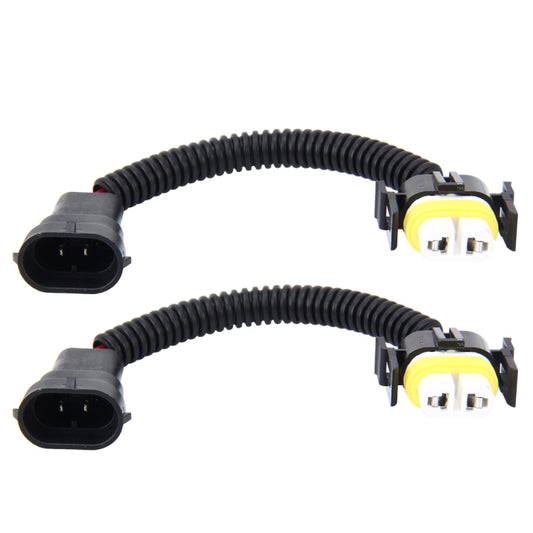2 PCS H11 Car HID Xenon Headlight Male to Female Conversion Cable with Ceramic Adapter Socket by buy2fix