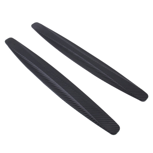 2 PCS Universal Car Body Carbon Fiber Bumper Guard Protector Sticker/Car Crash Bar Bumper Strips /Car Crash Strips/Anti-rub Strips/Anti-rub Bar(Black) by buy2fix
