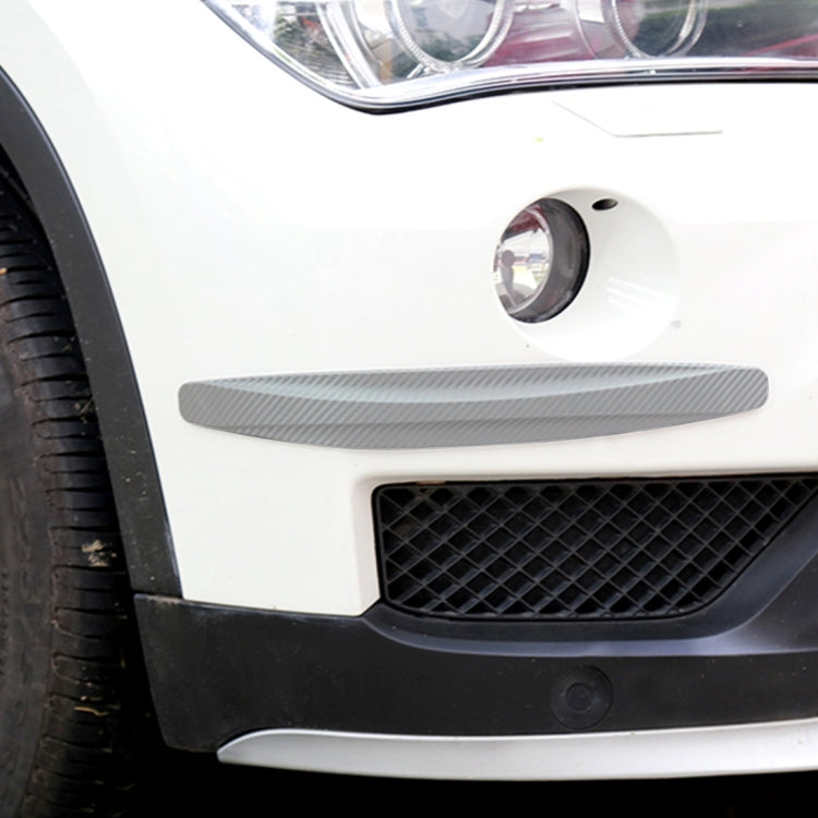 2 PCS Universal Car Body Carbon Fiber Bumper Guard Protector Sticker/Car Crash Bar Bumper Strips /Car Crash Strips/Anti-rub Strips/Anti-rub Bar(Grey) by buy2fix