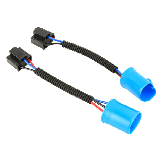 1 Pair 9007 Male to H4 Female Bulb Holder Base Male Socket with Wire by buy2fix