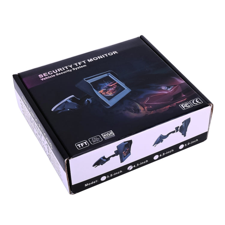 Foldable 4.3 inch Digital TFT LCD Car High Definition Monitor, Support Reverse Automatic Screen Function by buy2fix