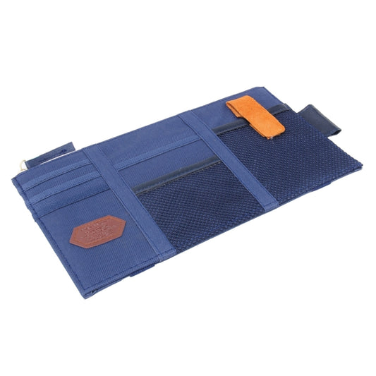 Multi-functional Auto Car Sun Visor Sunglass Holder Card Storage Holder Inner Pouch Bag(Dark Blue) by buy2fix