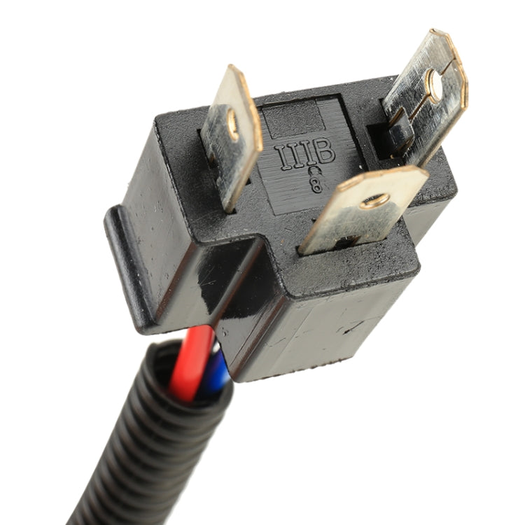 1 Pair H4 Male to 9007 Female Bulb Holder Base Male Socket with Wire by buy2fix