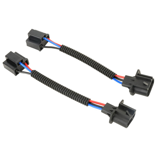 1 Pair H13 Male to H4 Female Bulb Holder Base Male Socket with Wire by buy2fix