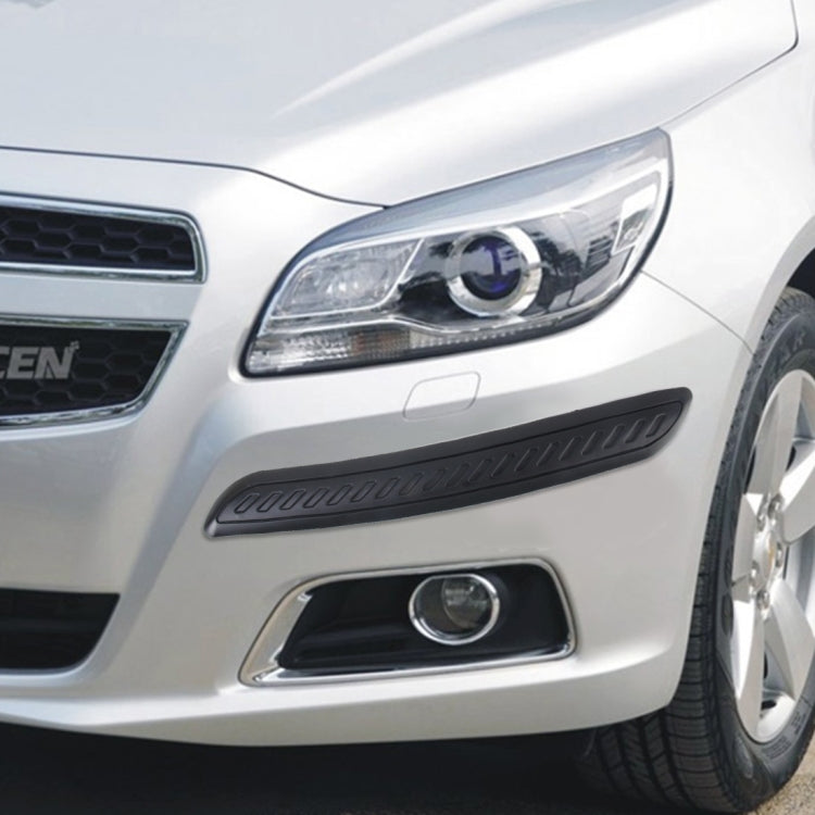 2 PCS Universal Car Auto Rubber Body Bumper Guard Protector Strip Sticker(Black) by buy2fix