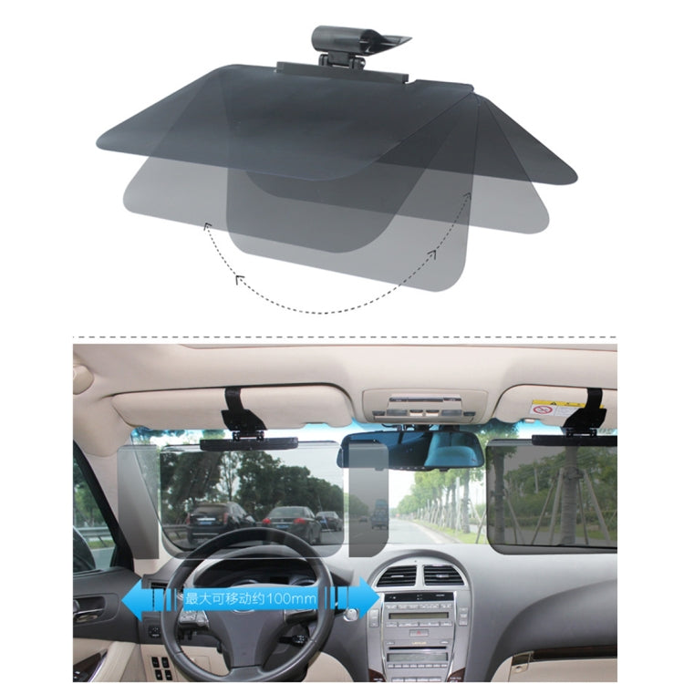 180 Degree Rotating Car Anti-Glare Dazzling Goggle Day Night Vision Driving Mirror Sun Visors for SUV MPV etc, Size: 34.6*21.5cm by buy2fix