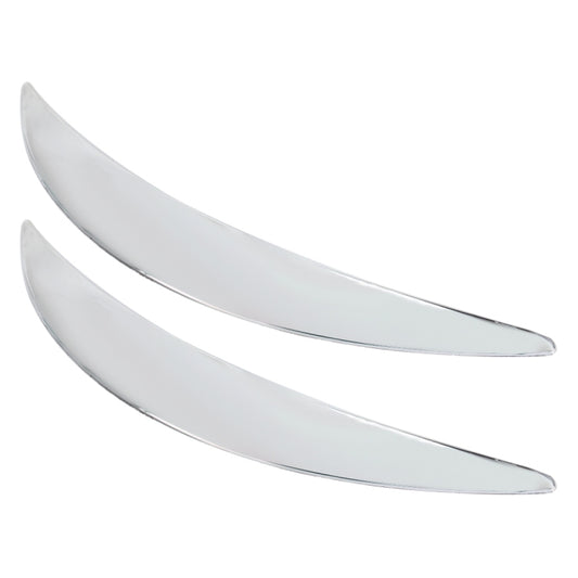 2 PCS Universal Car Auto Plastic Body Bumper Guard Protector Strip Sticker(Silver) by buy2fix