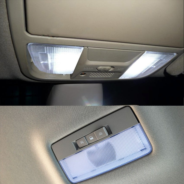 2 PCS 3W 200 LM 6000K Flower Shape Car Auto Interior Doom Reading Light with 12 SMD-5630 LED Lamps Bicuspid and T10 Adapter Cable, DC 12V(White Light) by buy2fix