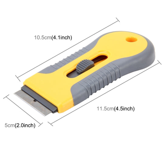 Car Auto Aluminum Scalable Multi-function Cleaning Knife Tool with Plastic Handle for Window Cleaning Wrapping Film by buy2fix