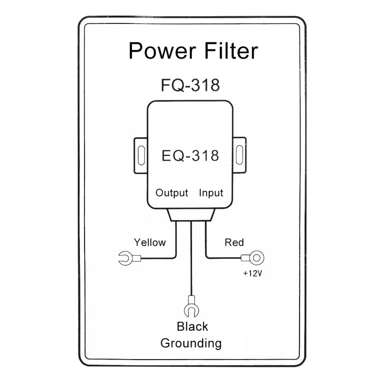 FQ-318 Car Stereo Radio Power Wire Engine Noise Filter Suppressor Isolator Power Supply Filter by buy2fix