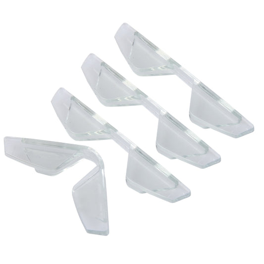 3R 3R-2107 4 PCS Rubber Car Side Door Edge Free Bending Protection Guards Cover Trims Stickers(Transparent) by buy2fix