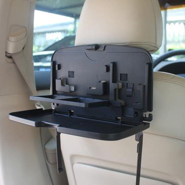 SHUNWEI SD-1509 Car Auto Back Seat Folding Table Drink Food Cup Tray Holder Stand Desk Multi-purpose Travel Dining Tray(Black) by SHUNWEI