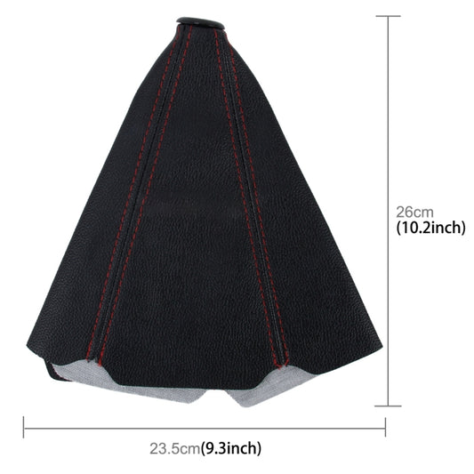 Car Auto Universal Leather Waterproof Dustproof Hand Brake Shift Knob Cover by buy2fix