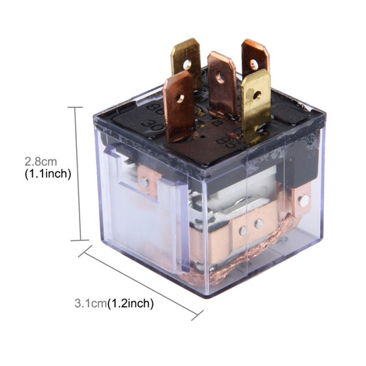 10 PCS JD-1914 80 AMP 12V Waterproof Car Auto Five Plugs Relay by buy2fix