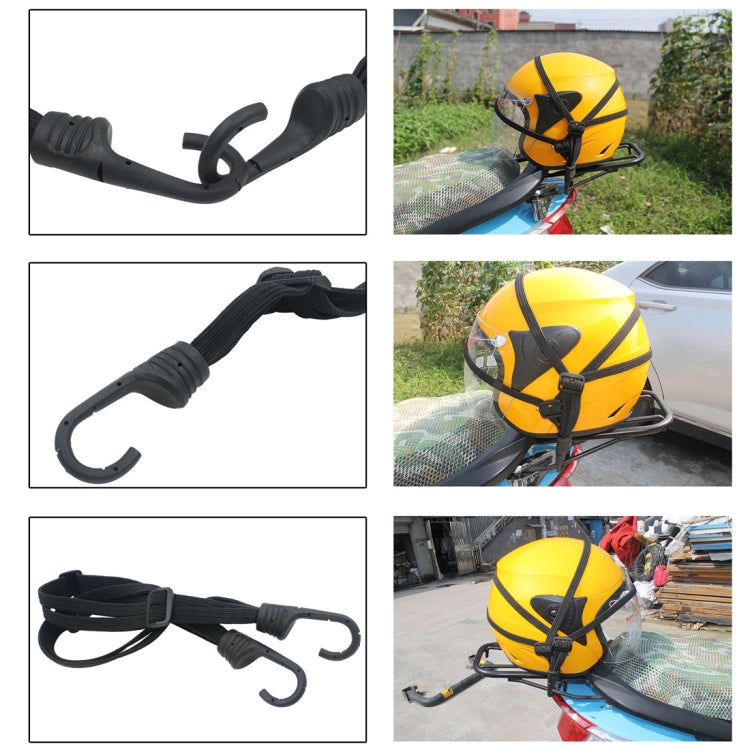 Motorcycle Elastic Fix Helmet Rope with 2 Hooks, Length: 60cm by buy2fix
