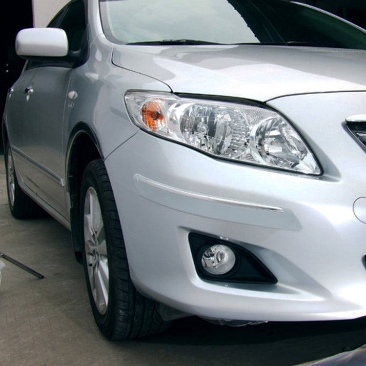 4 PCS Universal Car Auto Plastic Wrap Rubber Front Rear Body Bumper Guard Protector Strip Sticker(Grey) by buy2fix