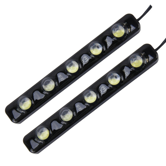 2 PCS 5W 150 LM 6000K DRL Daytime Running Light with 5 SMD-5050 Lamps, DC 12V(White Light) by buy2fix