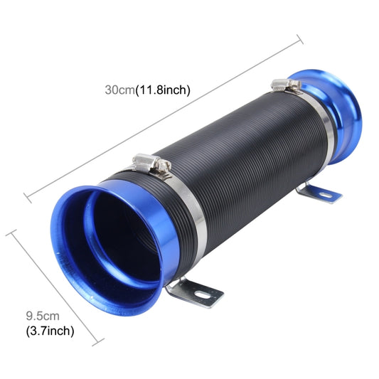 Car Auto Universal Tube Air Filter Adjustable Cold Air Injection Intake System Pipe Without Air Filter(Blue) by buy2fix