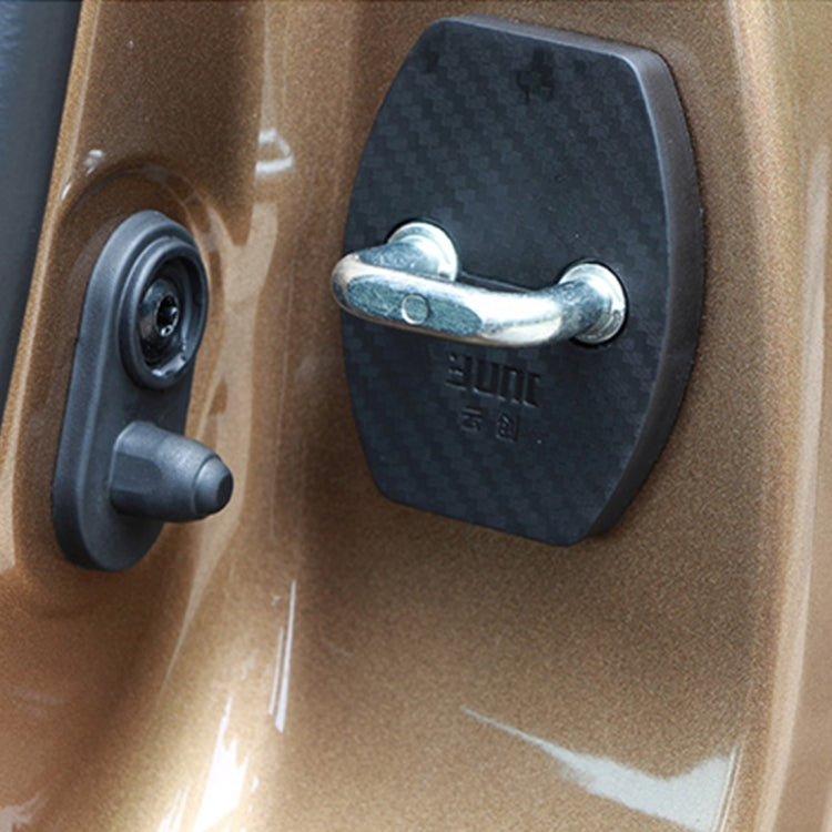 4 PCS Car Door Lock Buckle Decorated Rust Guard Protection Cover for Aeolus A30 BYD Surui BYD Qin by buy2fix