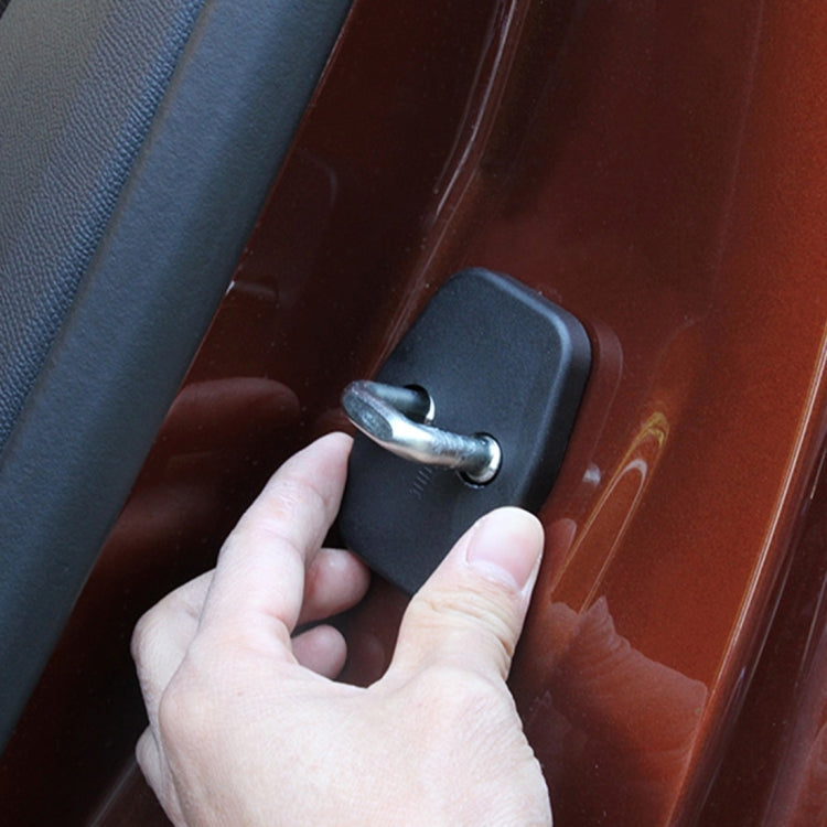 4 PCS Car Door Lock Buckle Decorated Rust Guard Protection Cover for Toyota RAV4 Corolla Reiz VIOS Camry Highlander Yaris Prado Prius Crown by buy2fix