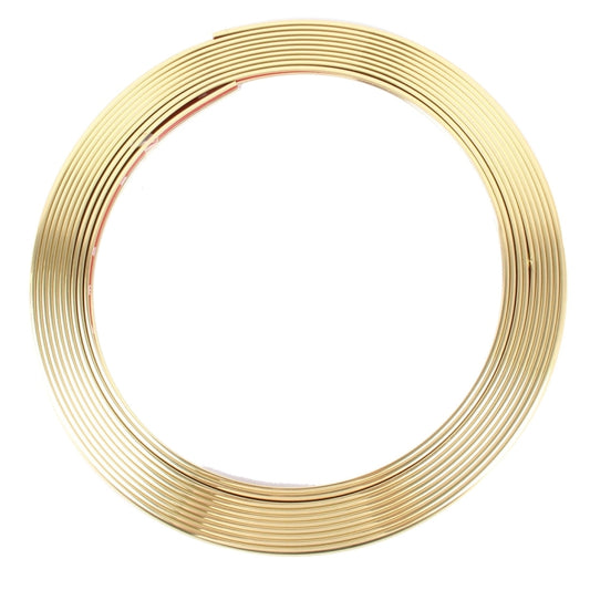 Universal Decorative Scratchproof Stickup 8M Flexible Car Wheel Hub TRIM Mouldings Shining Decoration Strip(Gold) by buy2fix