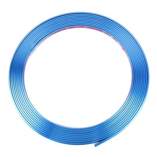 Universal Decorative Scratchproof Stickup 8M Flexible Car Wheel Hub TRIM Mouldings Shining Decoration Strip(Blue) by buy2fix