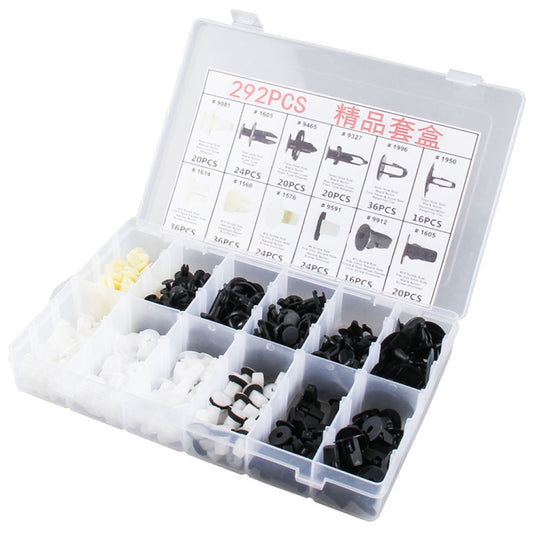 292 PCS Car Retainer Clips Assortment Car Panel Trim Plastic Fasteners Rivet Clips Set by buy2fix