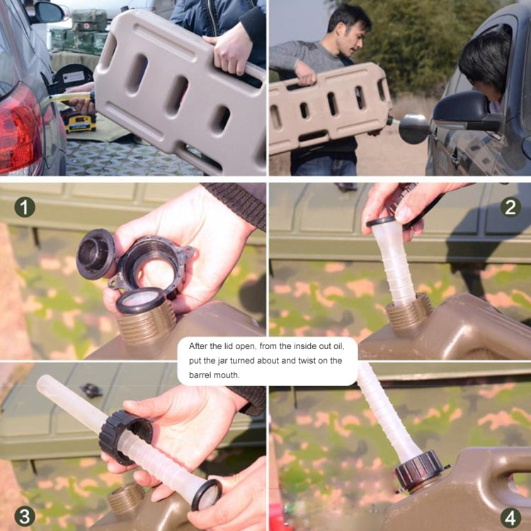 Gasoline Fuel Tanks Plastic 2.6 Gallon 10 Litres Auto Shut Off Fuel Cans Oil Container Emergency Backup(Red) by buy2fix