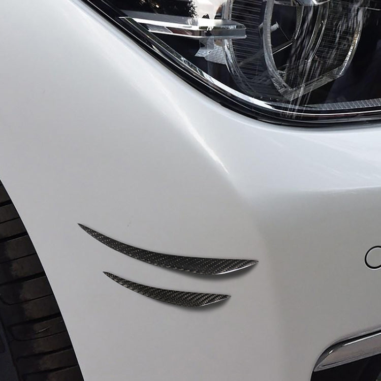 4 PCS Universal Car Carbon Fiber Front Air Knife Decorative Sticker by buy2fix