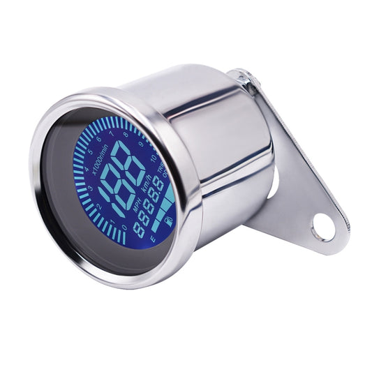 Motorcycle Multi-functional Modification Instrumentation Motorcycle Odometer Speedometer Tachometer Oil Gauge(Silver) by buy2fix