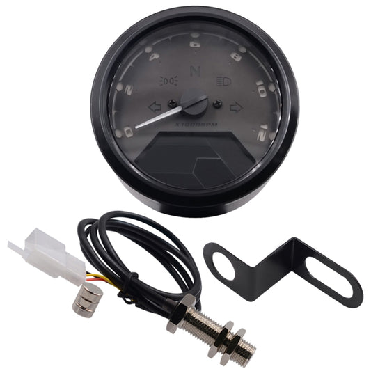 Motorcycle LCD Digital Tachometer Speedometer Odometer Gauge by buy2fix