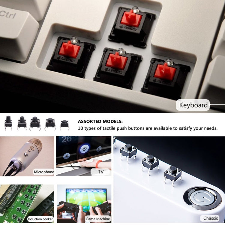 180 PCS Tactile Push Button Switch Kit Micro Switch by buy2fix